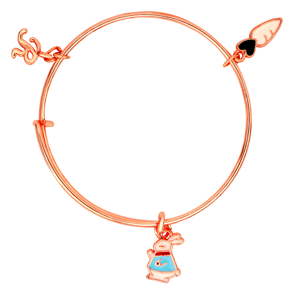 3 Colorful Meena Work Enamel Charms Kids Bracelets