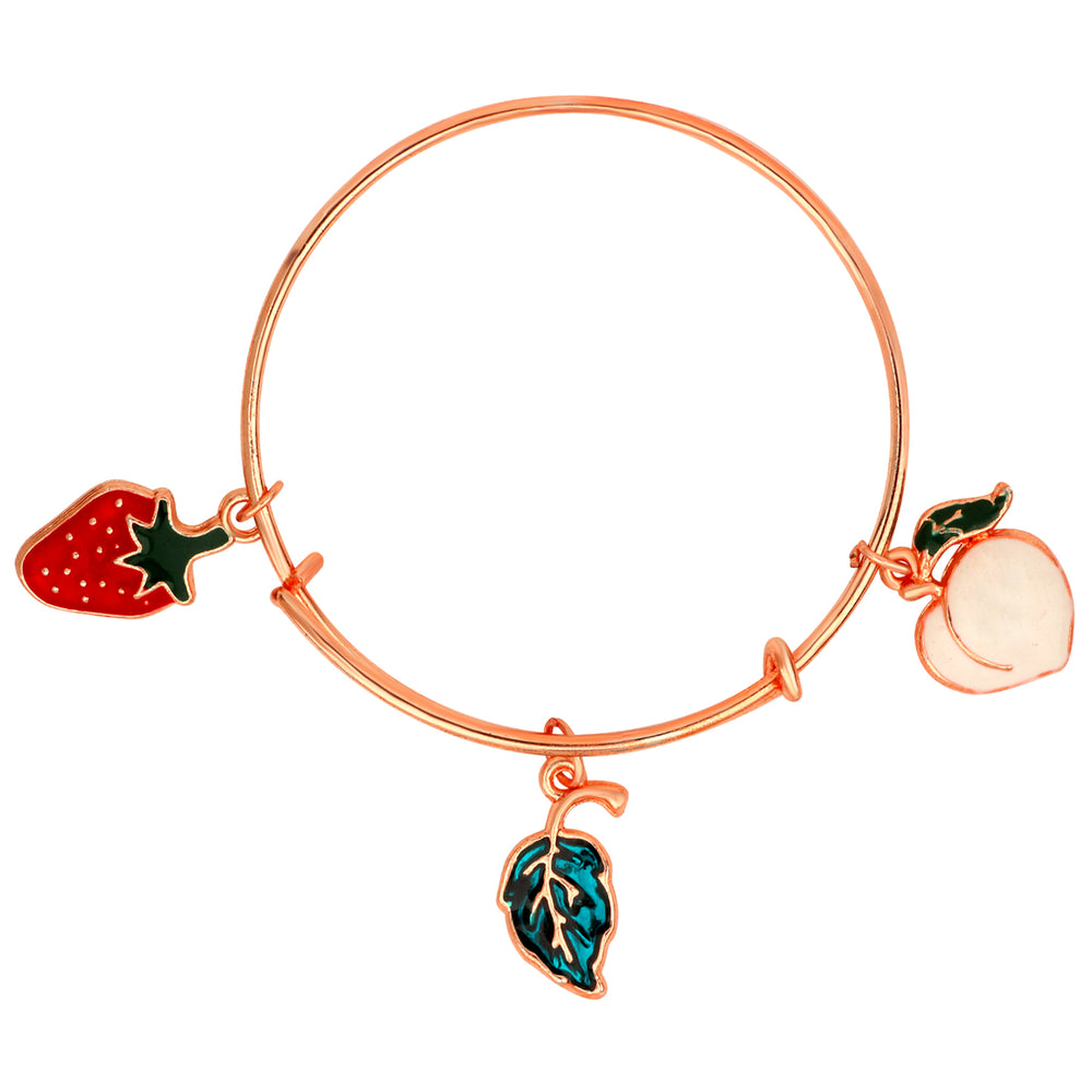 Multicolor 3 Meena Work Enamel Charms Kids Bracelets