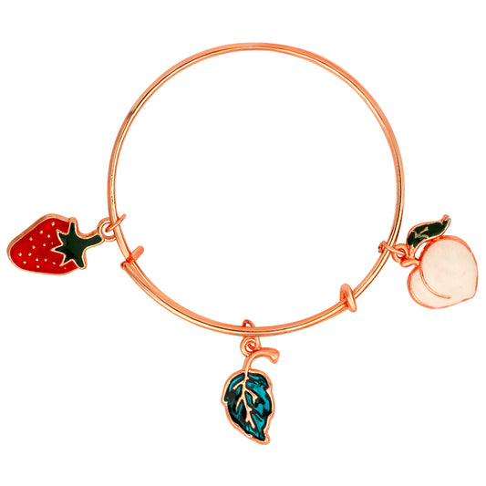 Multicolor 3 Meena Work Enamel Charms Kids Bracelets