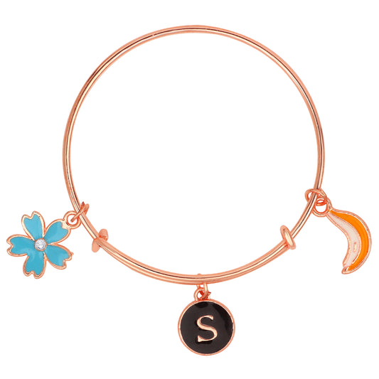 3 Colorful Meena Work Enamel Charms Kids Bracelets