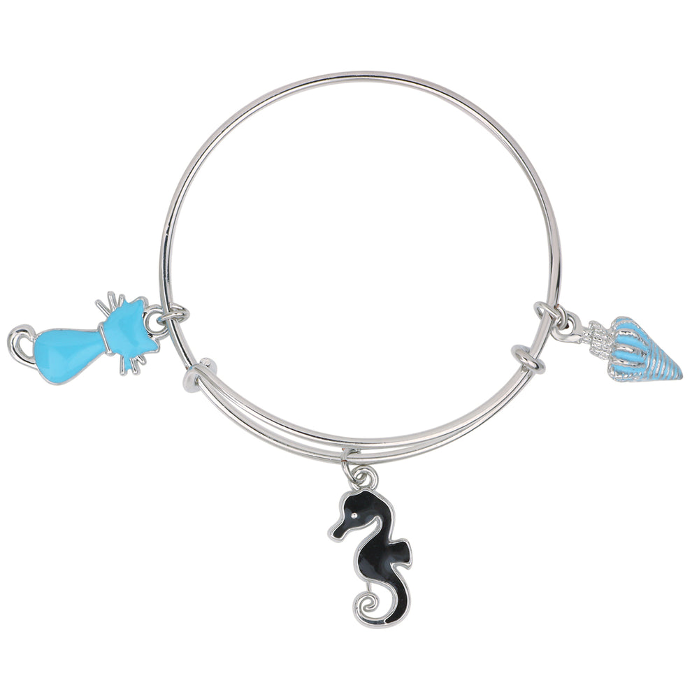 Multicolor 3 Meena Work Enamel Charms Kids Bracelets