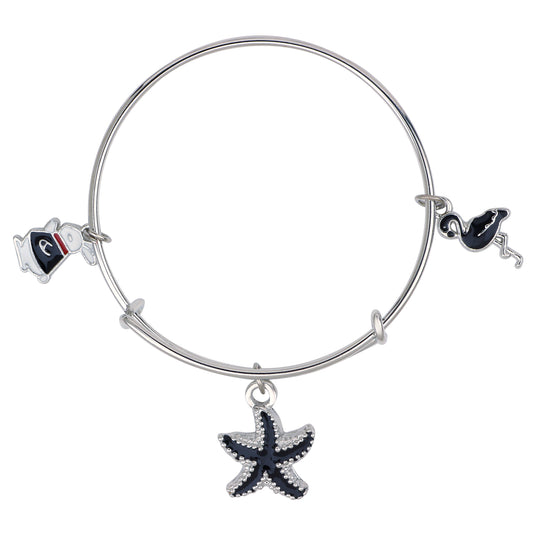 Multicolor 3 Meena Work Enamel Charms Kids Bracelets
