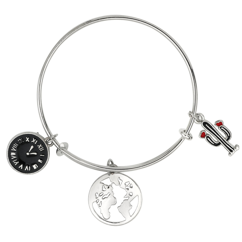 Multicolor 3 Meena Work Enamel Charms Kids Bracelets
