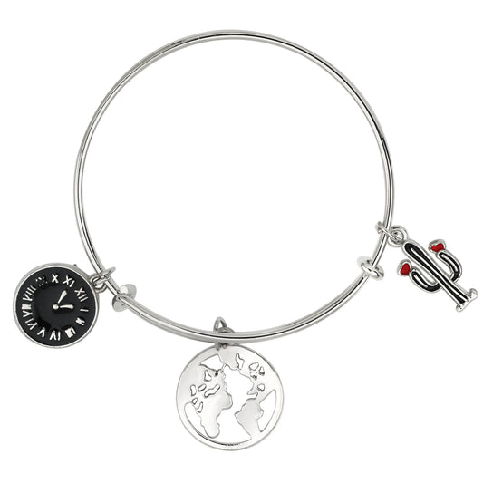 Multicolor 3 Meena Work Enamel Charms Kids Bracelets