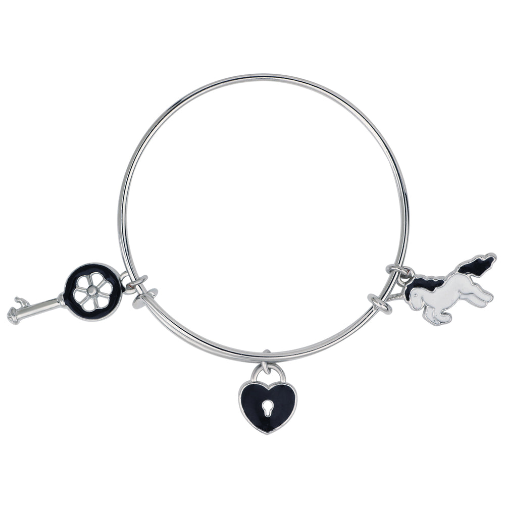 Multicolor 3 Meena Work Enamel Charms Kids Bracelets