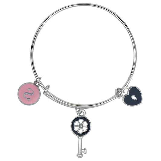 Multicolor 3 Meena Work Enamel Charms Kids Bracelets