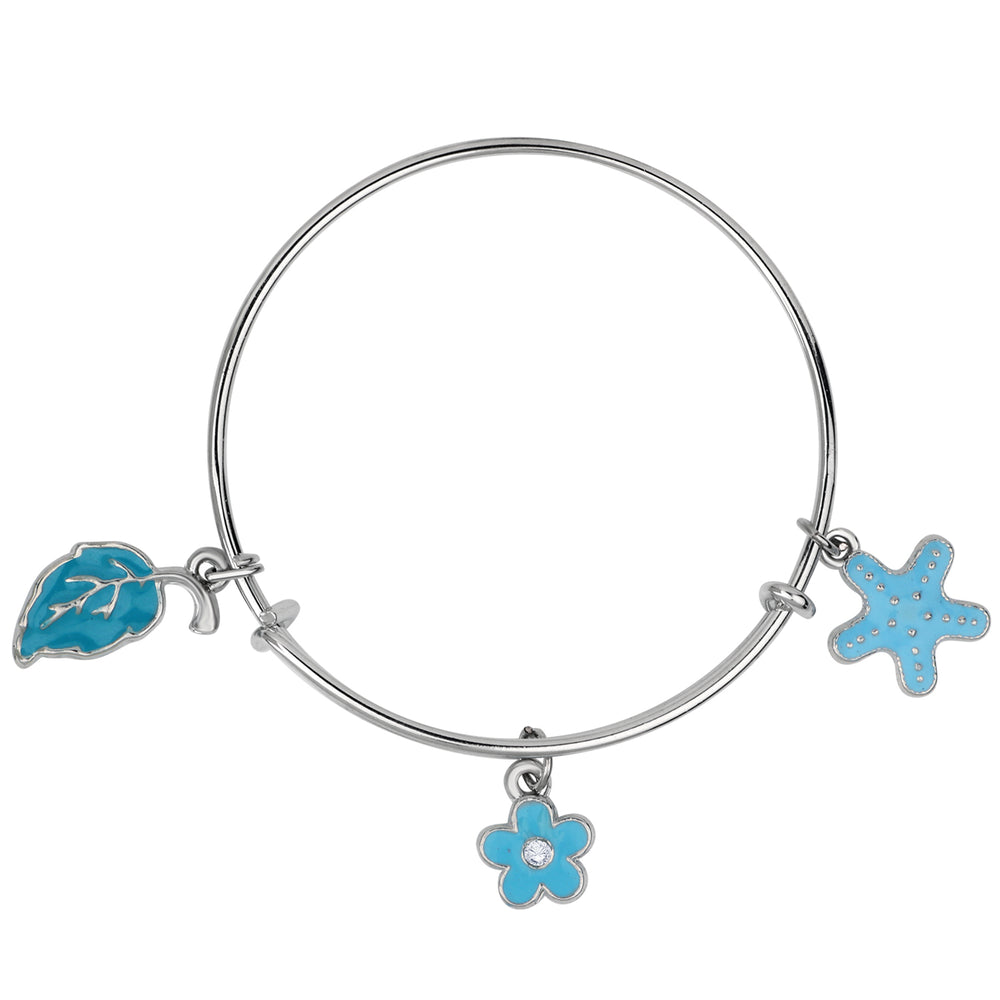 Multicolor 3 Meena Work Enamel Charms Kids Bracelets