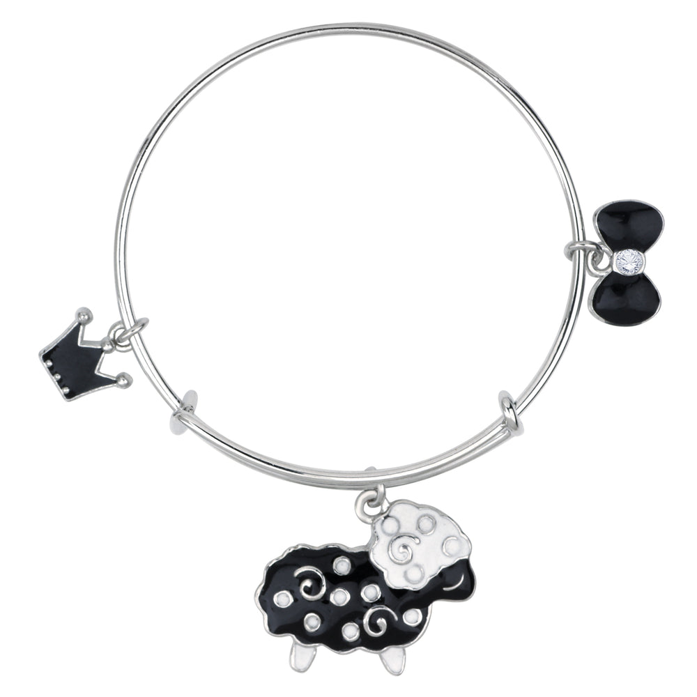 3 Colorful Meena Work Enamel Charms Kids Bracelets