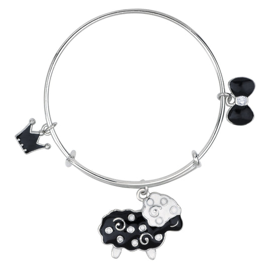 3 Colorful Meena Work Enamel Charms Kids Bracelets