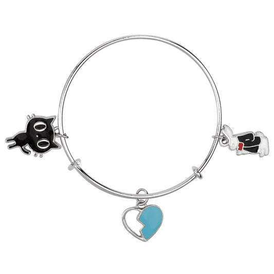 Multicolor 3 Meena Work Enamel Charms Kids Bracelets