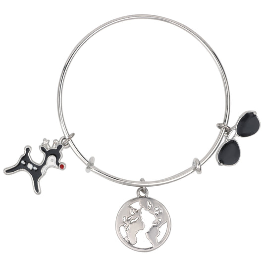 Multicolor 3 Meena Work Enamel Charms Kids Bracelets