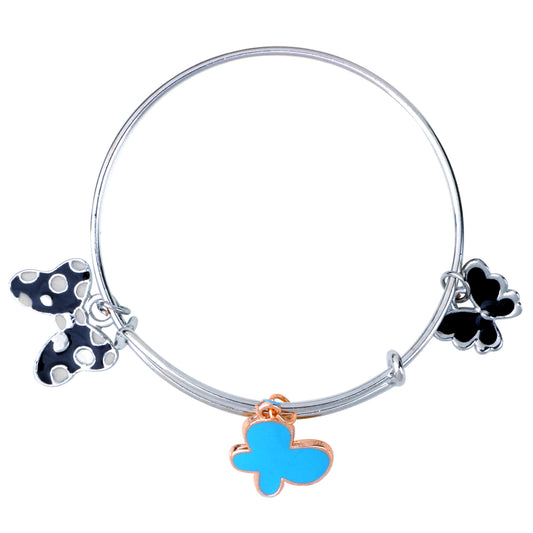 Multicolor 3 Meena Work Enamel Charms Kids Bracelets