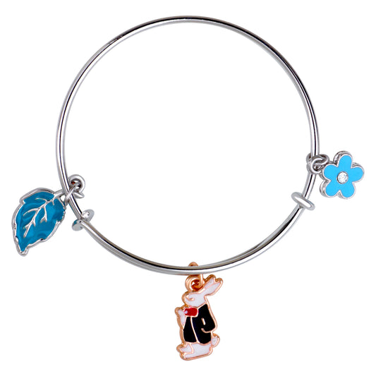 Multicolor 3 Meena Work Enamel Charms Kids Bracelets