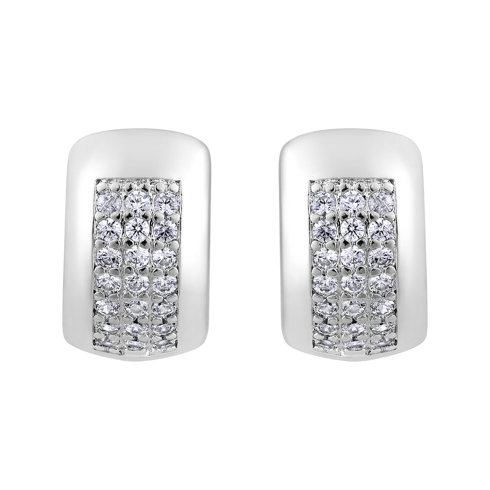 American Diamond Small Bali Earrings