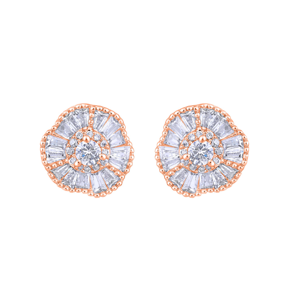 Circular Shape Stud Earrings For Womens