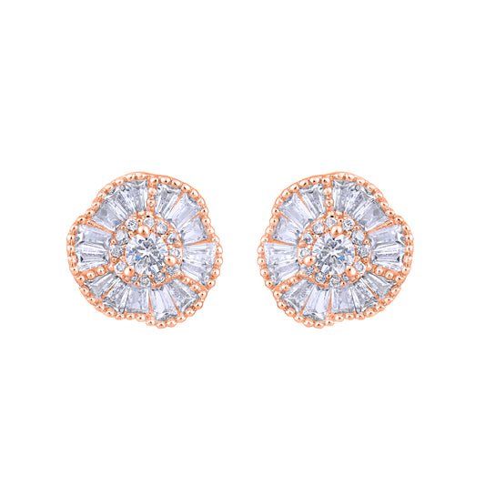 Circular Shape Stud Earrings For Womens
