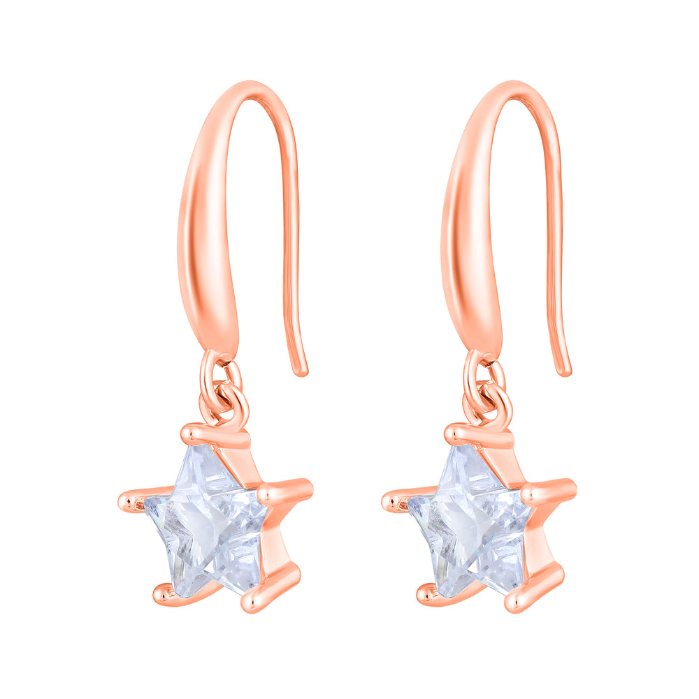 Star Shape Dangle Earrings For Womens