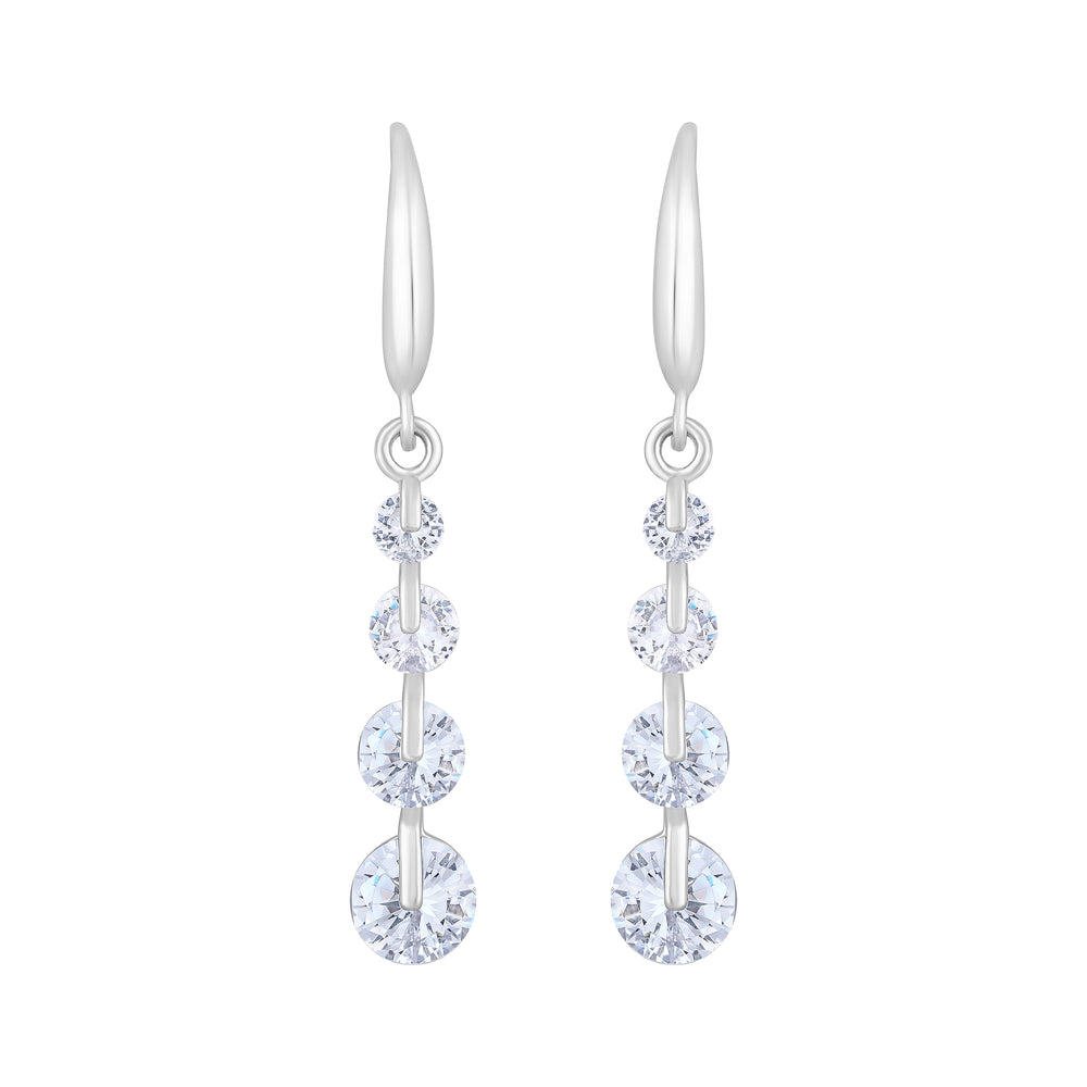 American Diamond Sparkling Dangle Earrings