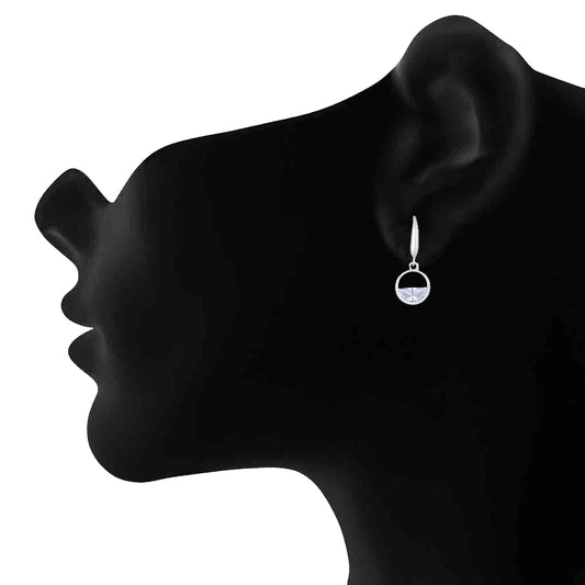 Samll Circle Dangle Drop Earrings for Women