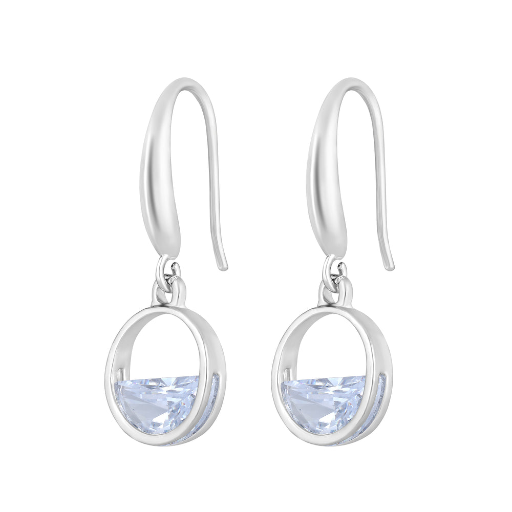 Samll Circle Dangle Drop Earrings for Women