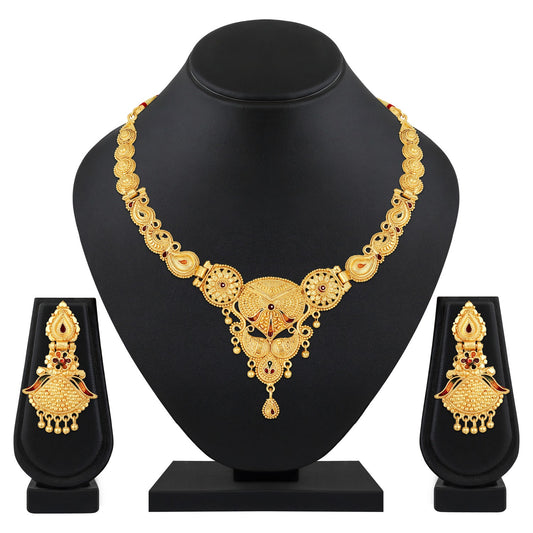 Traditional Meenakari Work Necklace Set