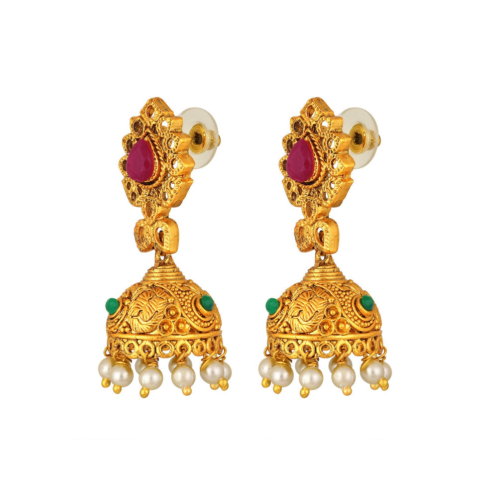 Traditional Multicolour Meenakari Work White Kundan Necklace Set