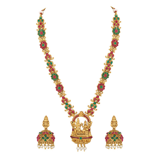 Lord Shiv parvati Kundan Necklace Set