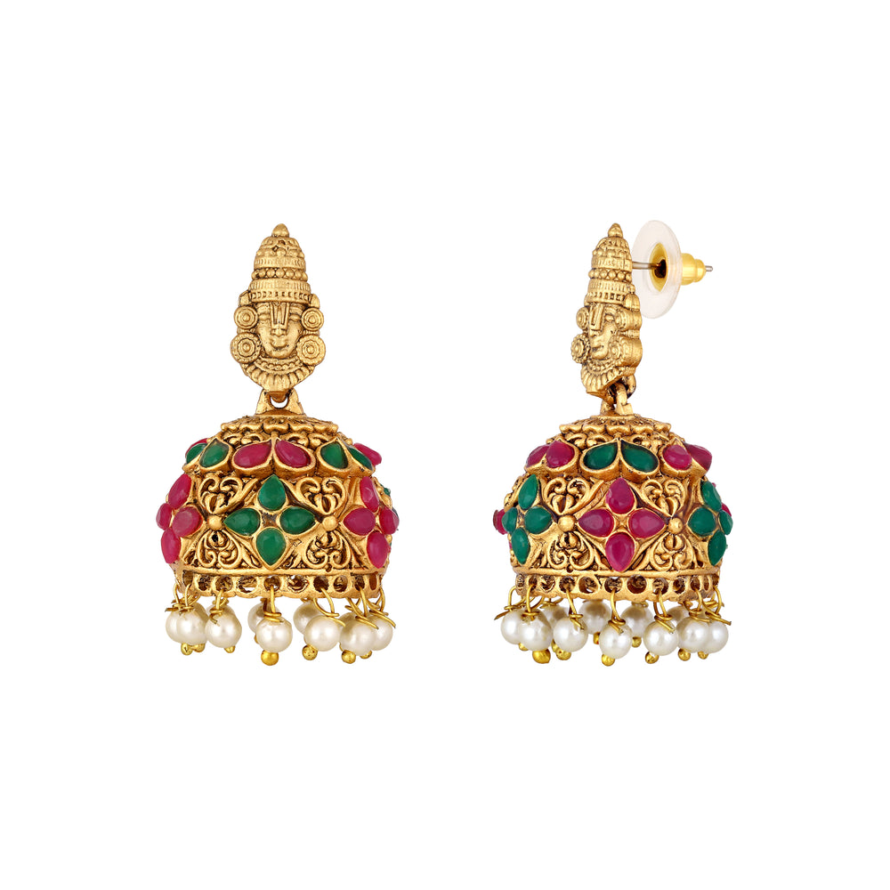 Lord Shiv parvati Kundan Necklace Set