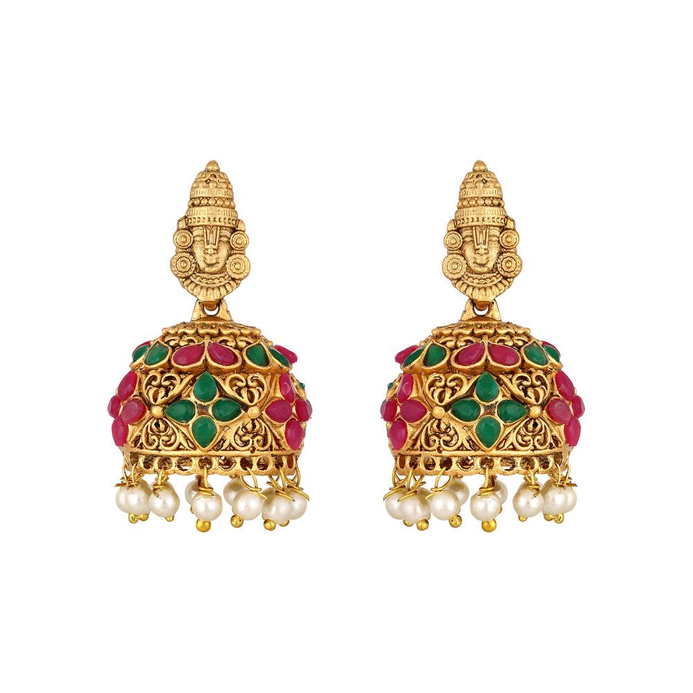 Lord Shiv parvati Kundan Necklace Set