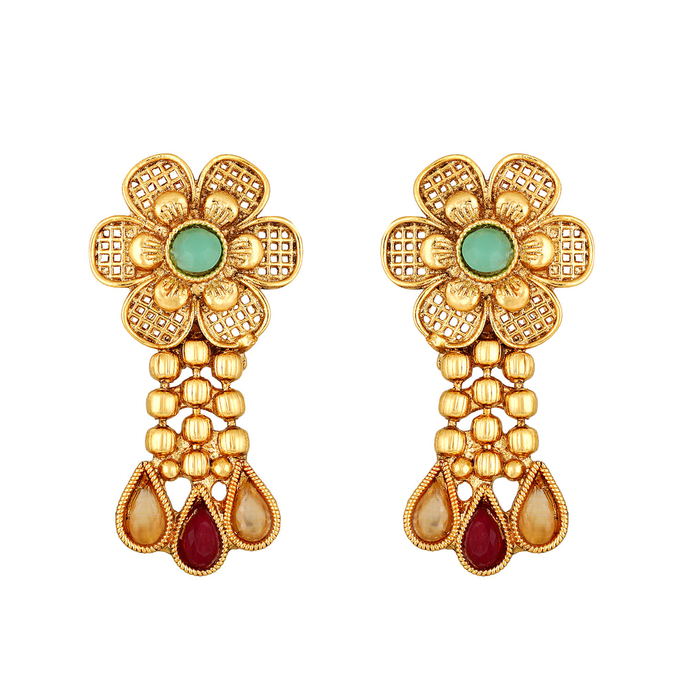 Multicolour Floral Necklace Set
