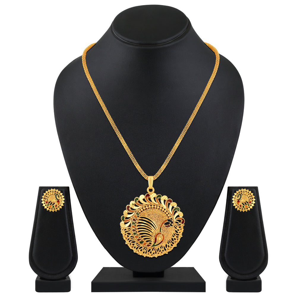 Multicolour Meenakari Work Necklace Set