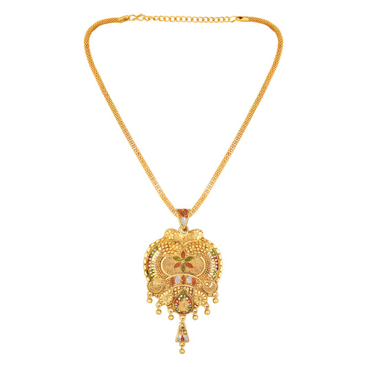 Multicoloured Meenakari Work Necklace Set
