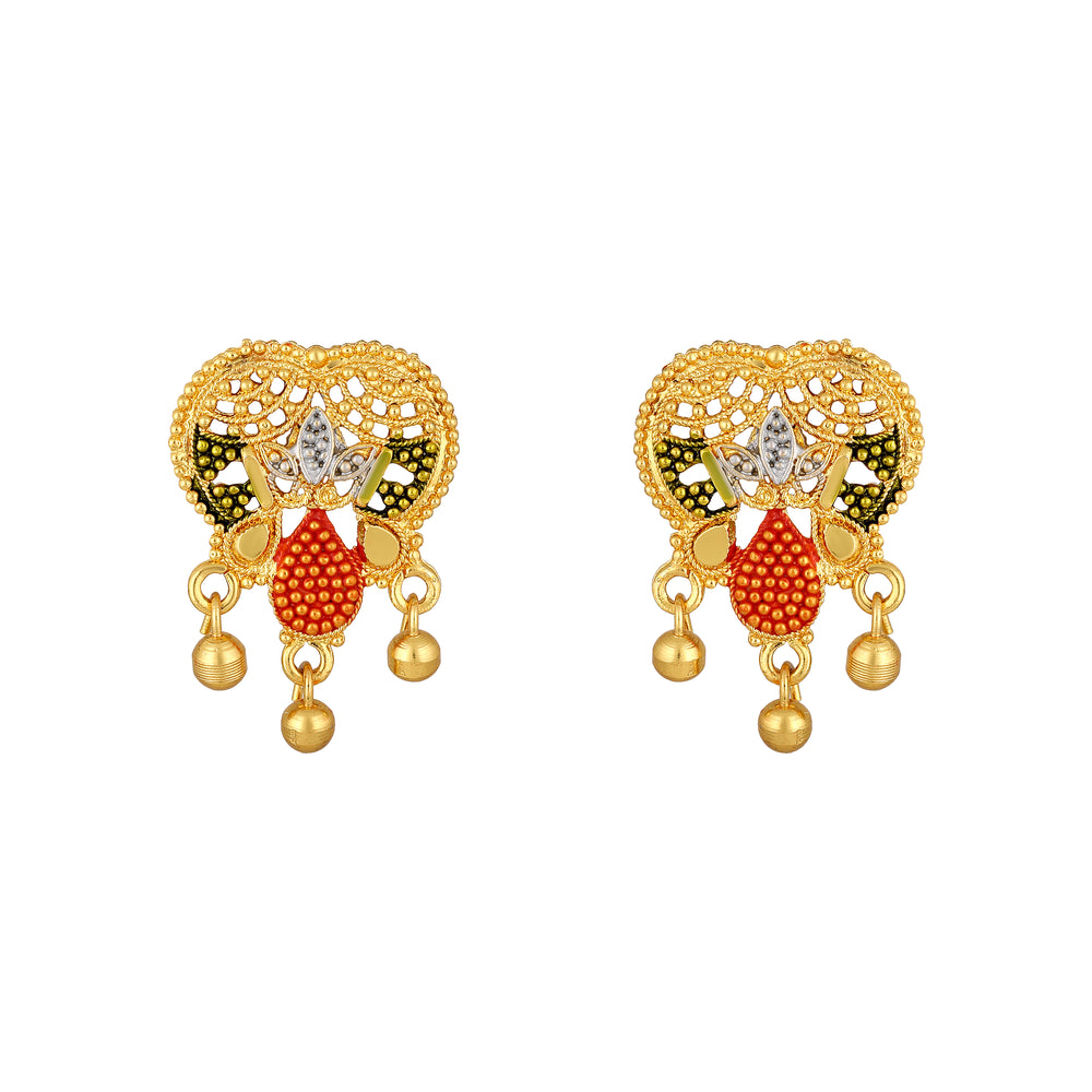 Multicoloured Meenakari Work Necklace Set