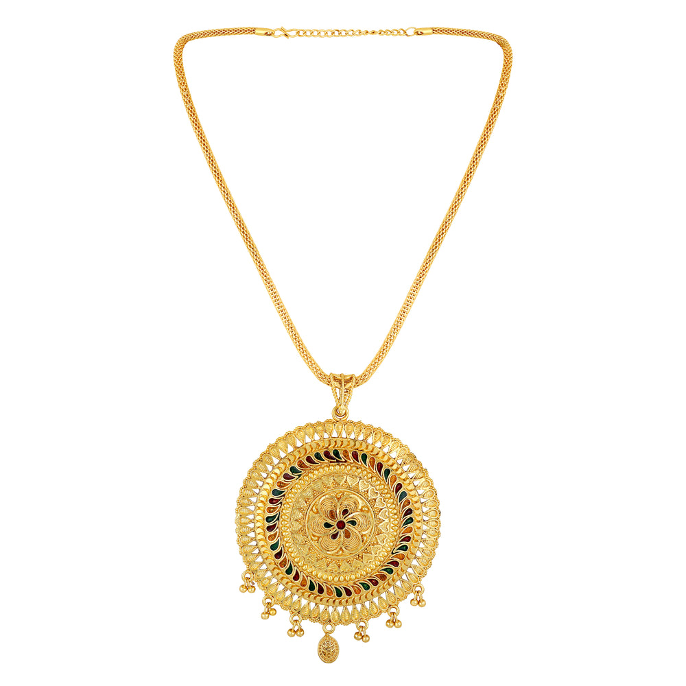 Multicoloured Meenakari Work Necklace Set
