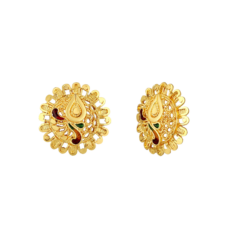 Multicoloured Meenakari Work Necklace Set