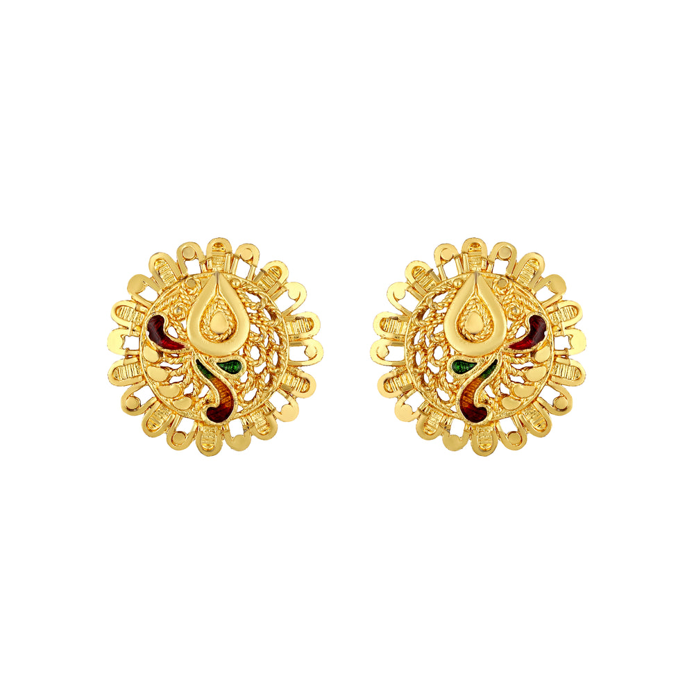 Multicoloured Meenakari Work Necklace Set