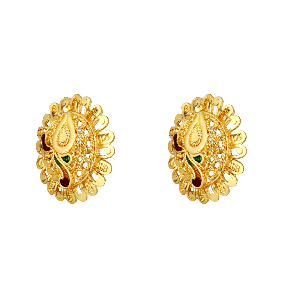 Multicoloured Meenakari Work Necklace Set