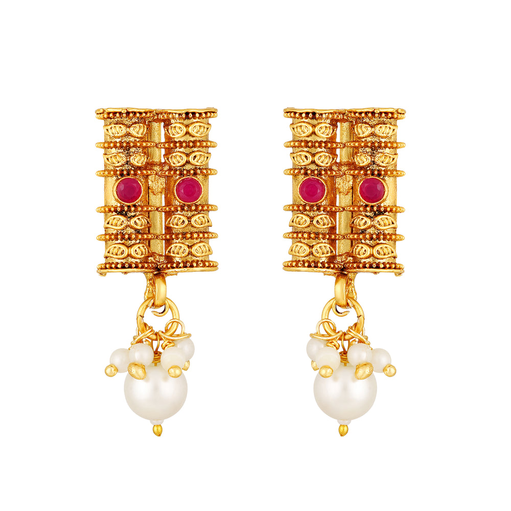 White Kundan Chokar Necklace Set