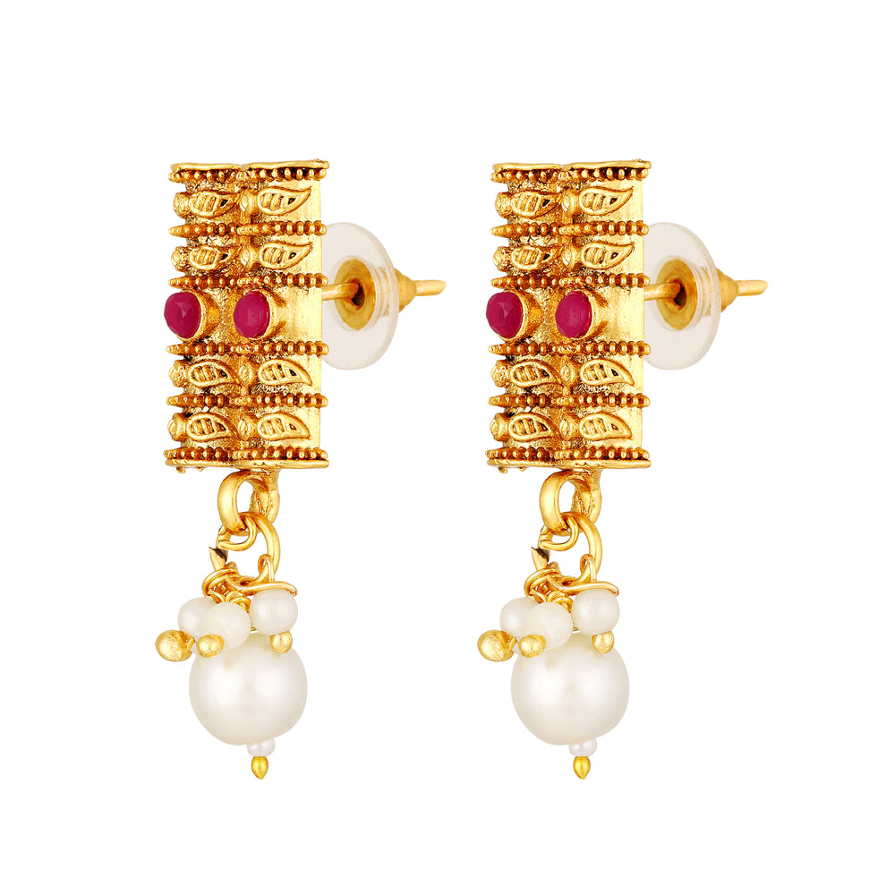 White Kundan Chokar Necklace Set