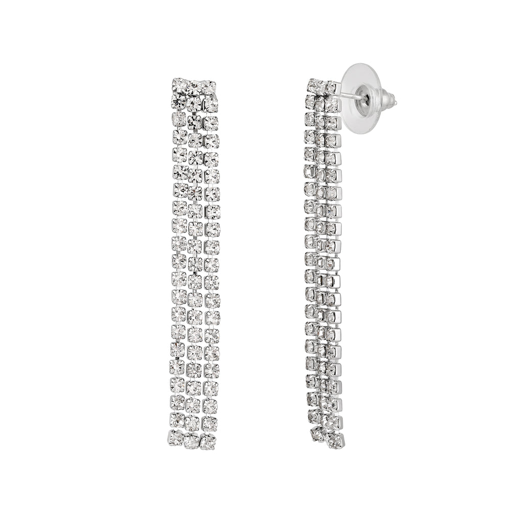Rhodium Plated Studed Choker Necklace Set