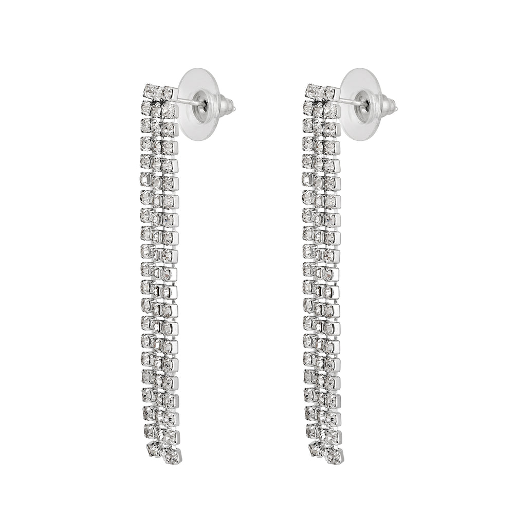 Rhodium Plated Studed Choker Necklace Set