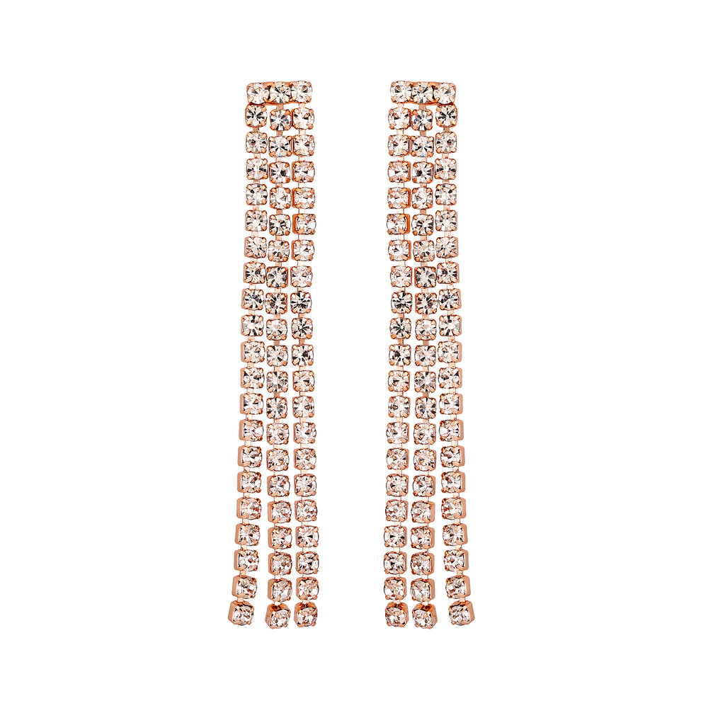 Rhodium Plated Studed Choker Necklace Set