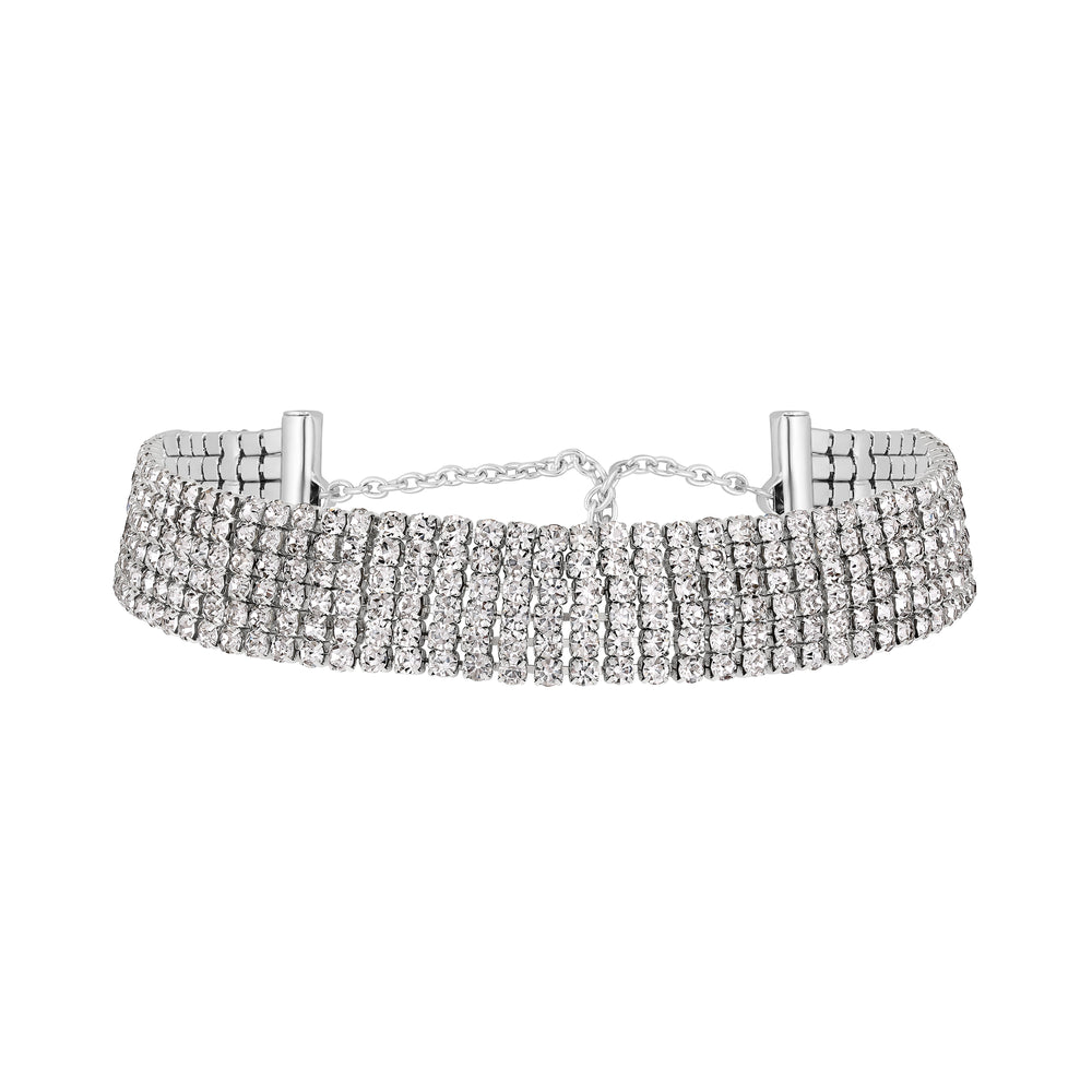 Rose Studed Chokar Necklace Set