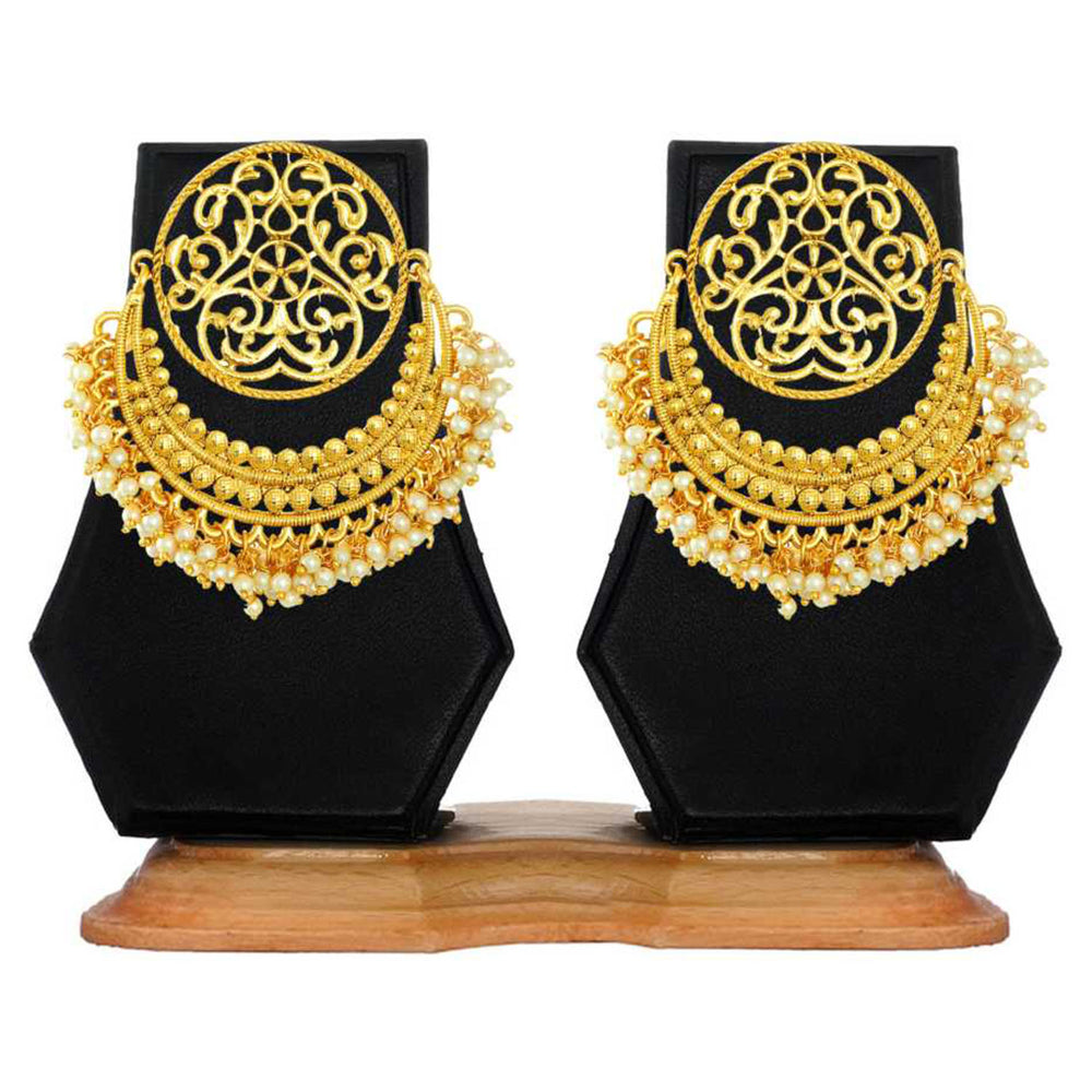 Traditional Chandbali Pearl Earring
