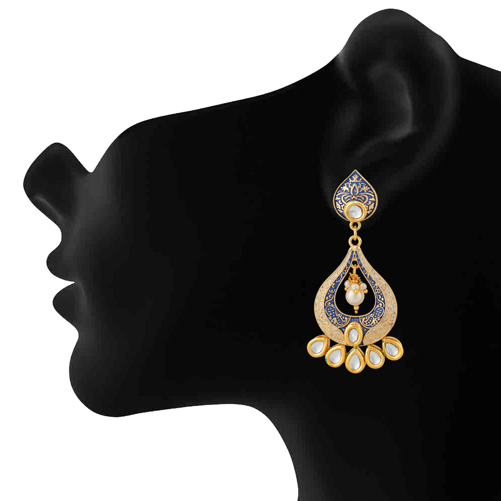 Traditional Meenakari Dangle Earring