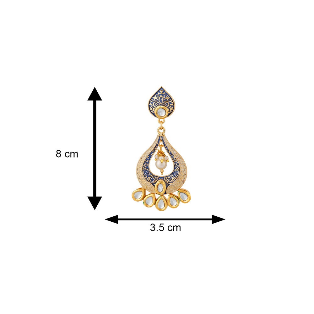 Traditional Meenakari Dangle Earring
