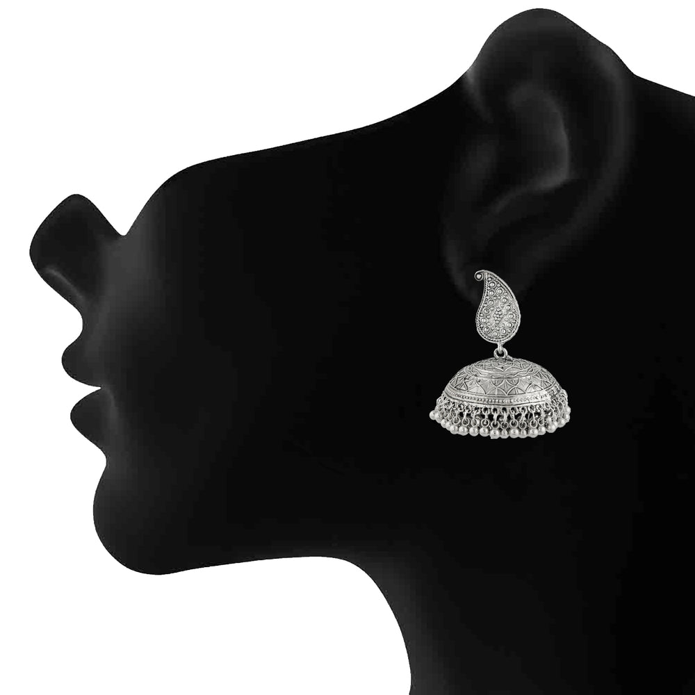 Traditional Design Dangle Jhumka Ghungroo Earrings