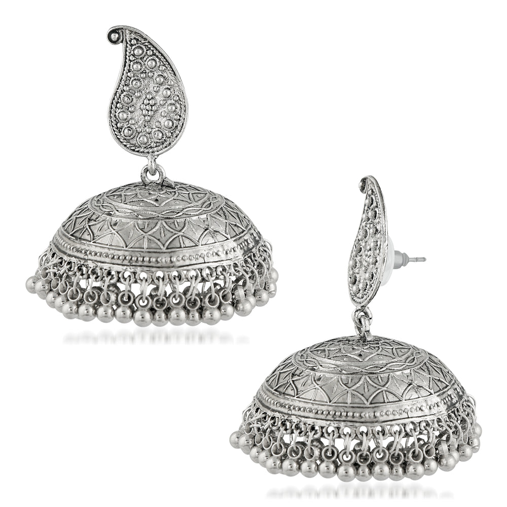 Traditional Design Dangle Jhumka Ghungroo Earrings