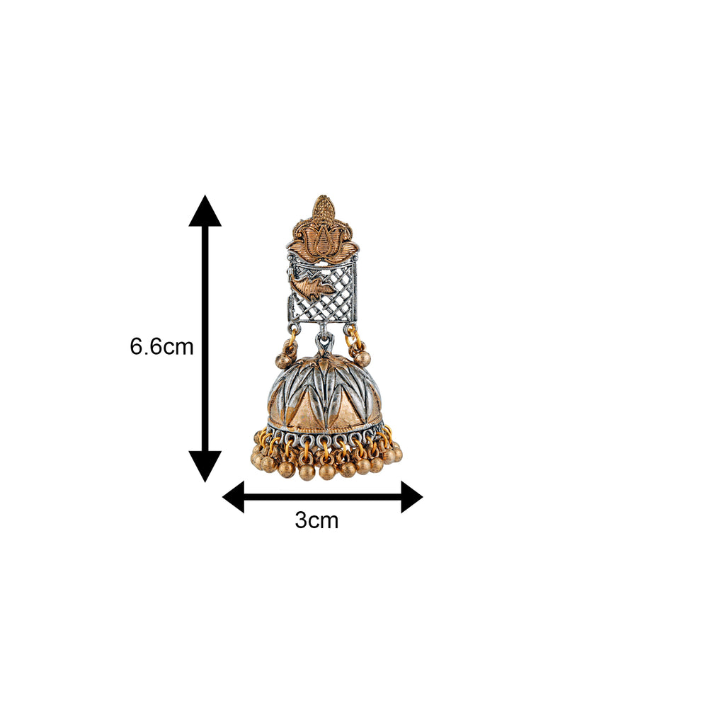 Traditional Design Dangle Jhumka Ghungroo Earrings