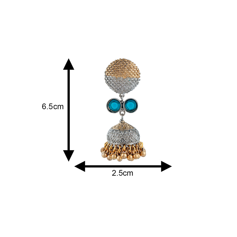Traditional Design Dangle Jhumka Ghungroo Earrings